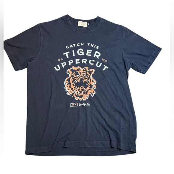 Big Foot Kick Tiger Graphic Tee “Catch This Uppercut” Men’s Small Black - Picture 1 of 4